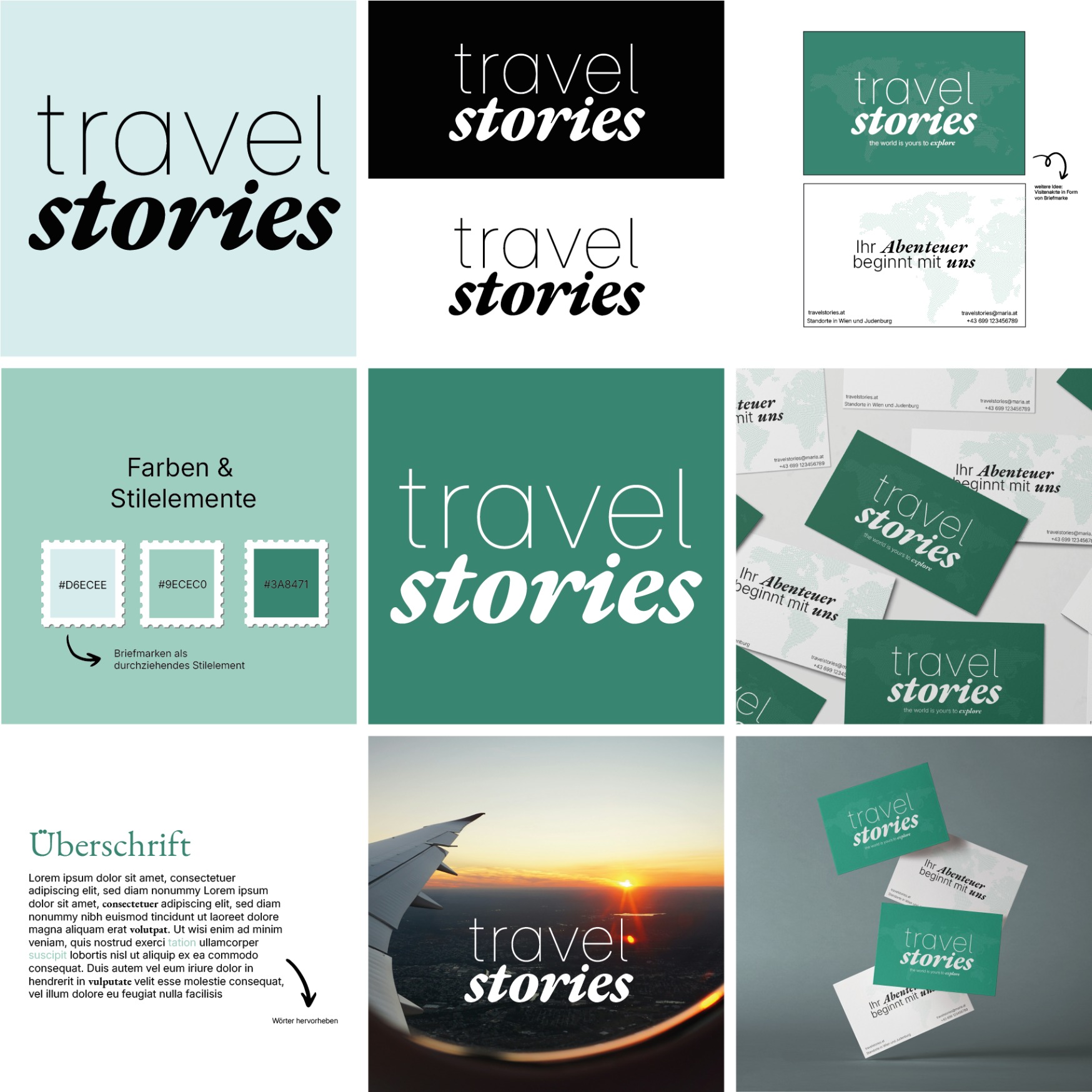 Corporate identity for a fictional company